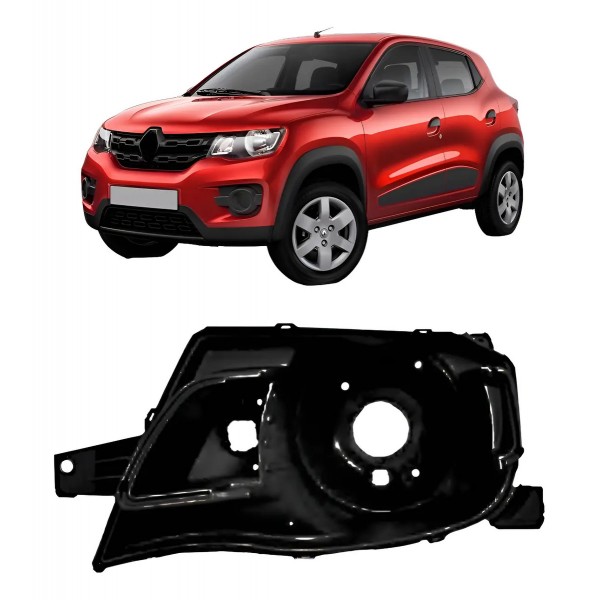 Carcaça Farol Kwid 2017 2018 2019 2020 2021 Esquerda Motorista