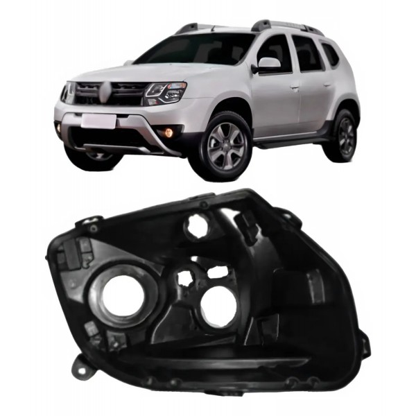 Carcaça Farol Duster 2010 2011 2012 2013 2014 2015