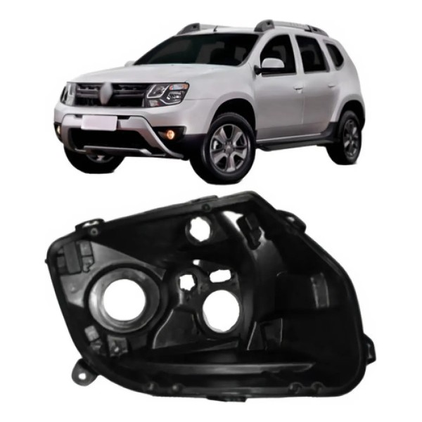 Carcaça Farol Duster 2010 2011 2012 2013 2014 2015