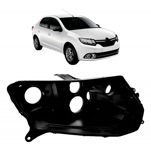 Carcaça Farol Sandero Logan 2014 2015 2016 2017