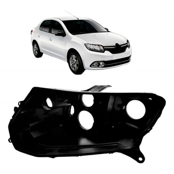 Carcaça Farol Sandero Logan 2014 2015 2016 2017