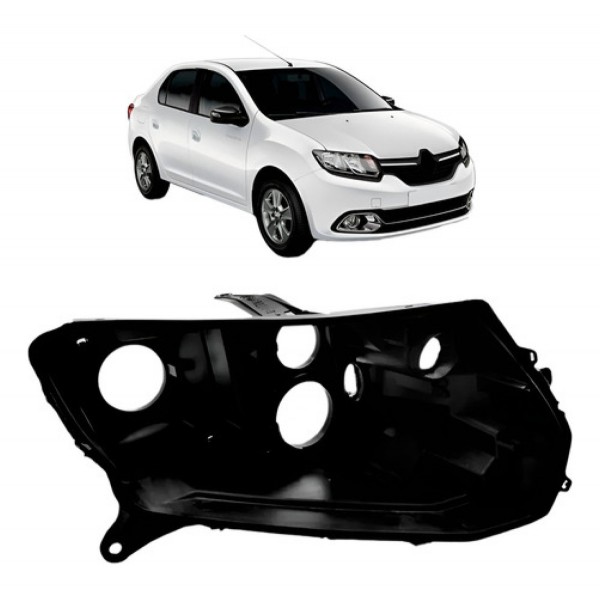Carcaça Farol Sandero Logan 2014 2015 2016 2017