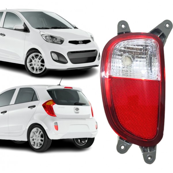 Lanterna Parachoque Traseiro Picanto 2012 A 2017 Esquerdo Esquerdo/motorista Vermelho