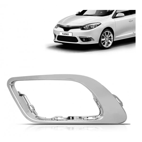 Aro Moldura Milha Fluence 2014 2015 2016 2017 2018 Cromado