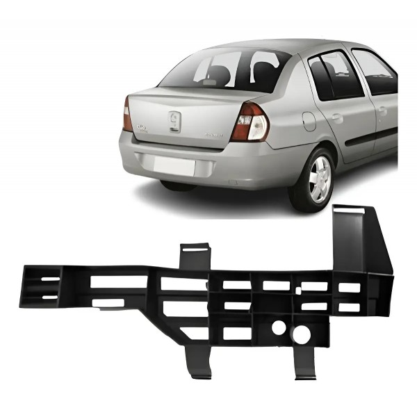 Alma Lateral Parachoque Traseiro Clio Sedan 2006 A 2011