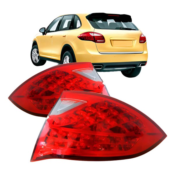 Par Lanterna Traseira Cayenne 2012 2013 2014 Com Led