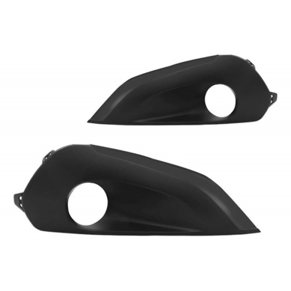 Tela Moldura C/furo Milha Peugeot 208 2017 2018 Friso Preto