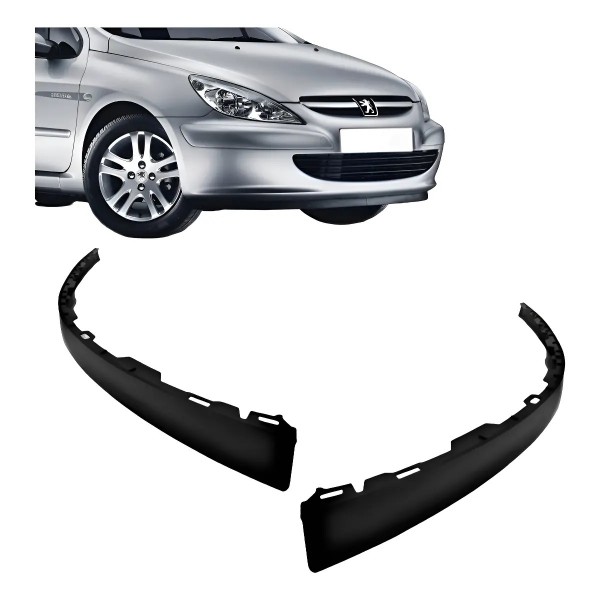 Par Spoiler Parachoque Dianteiro Peugeot 307 2001 A 05 Preto