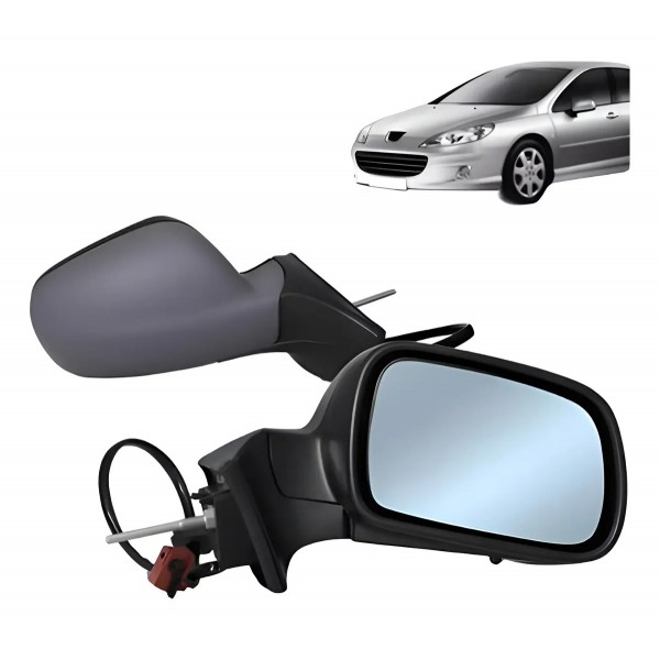 Par Retrovisor Peugeot 407 2.0 05 A 07 Eletrico Termico