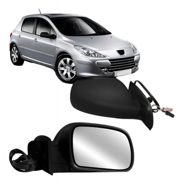 Par Retrovisor Peugeot 307 01 A 12 Elétrico Retrátil Térm