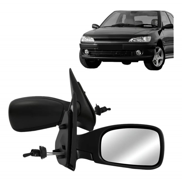 Retrovisor Para Peugeot 306 1994 1995 1996 Com Controle