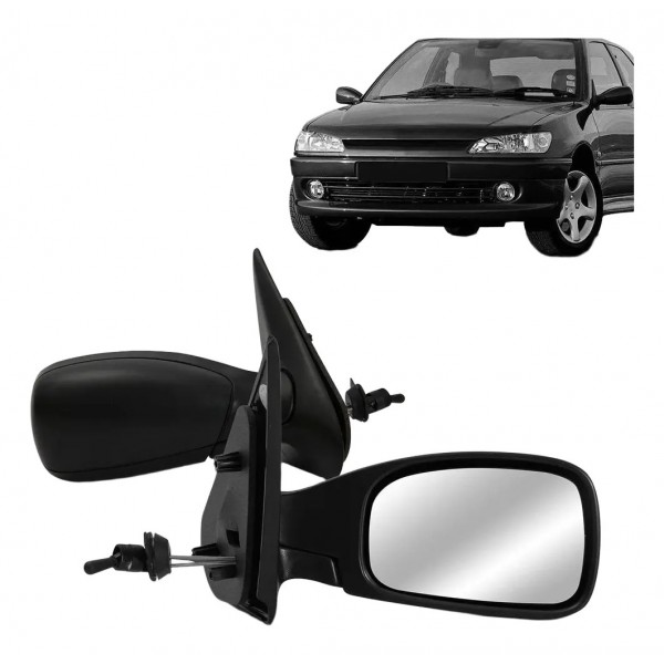 Retrovisor Peugeot 306 1994 1995 1996 Com Controle