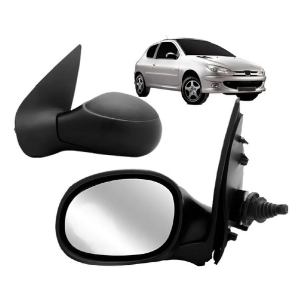 Retrovisor Peugeot 206 1998 1999 2000 A 2009 Com Controle