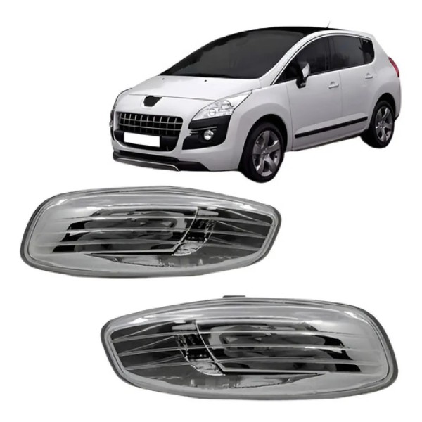 Par Pisca Retrovisor Para Peugeot 3008 09 10 12 13 A 16 17