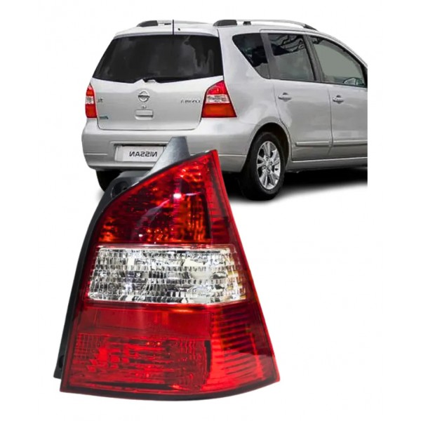 Lanterna Traseira Livina 2009 2010 2011 2012 2013 2014 Direito/passageiro Vermelho