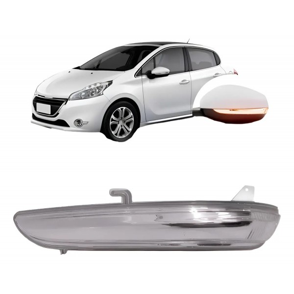 Pisca Seta Retrovisor Para Peugeot 208 Allure 2012 A 2016