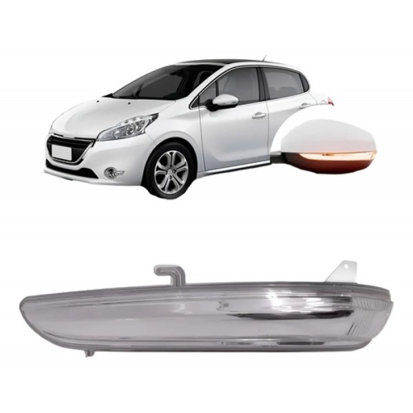 Pisca Seta Retrovisor Para Peugeot 208 Allure 2012 A 2016
