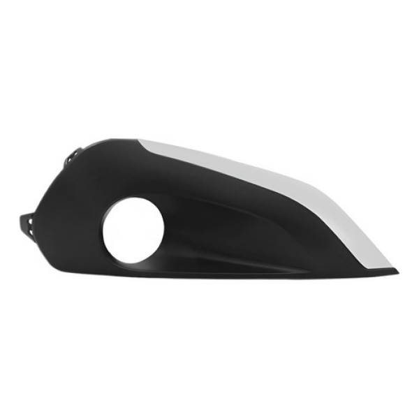 Moldura Milha Peugeot 208 2017 2018 C/ Furo Friso Cinza