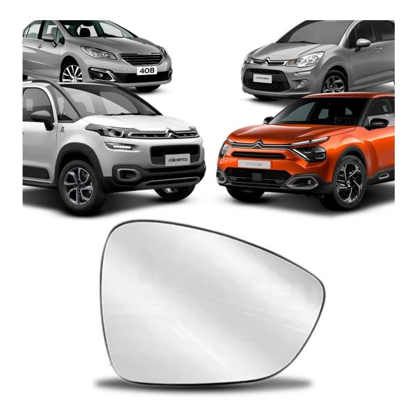 Lente Retrovisor Para Peugeot C3 C4 408 Modelo Original