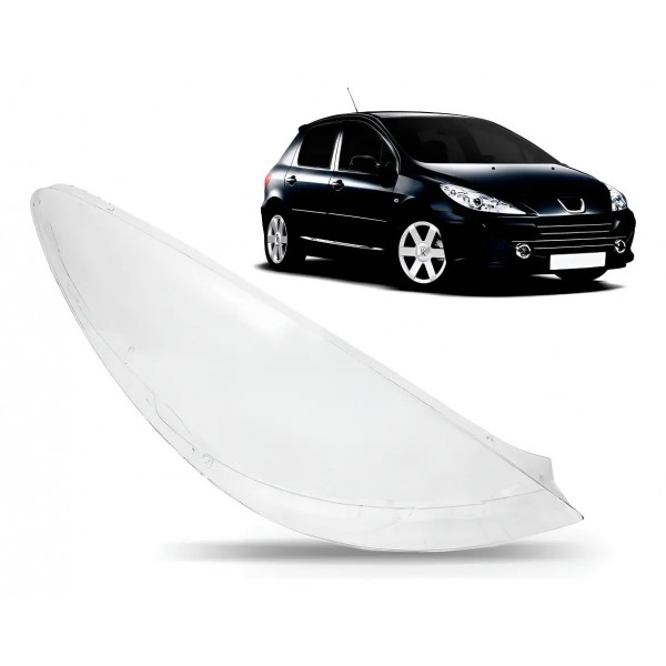 Lente Farol Para Peugeot 307 2007 2008 2009 2010 2011 2012