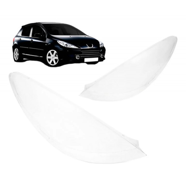Par Lente Farol Para Peugeot 307 2007 2008 09 2010 2011 2012