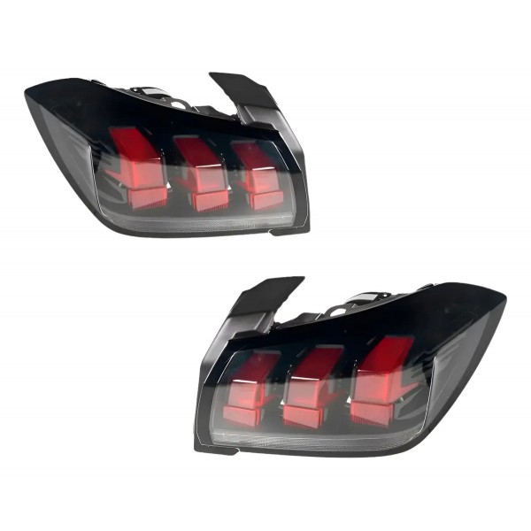Par Lanterna Peugeot 208 Ano 2020 2021 2022 2023 Ambos Lados Transparente