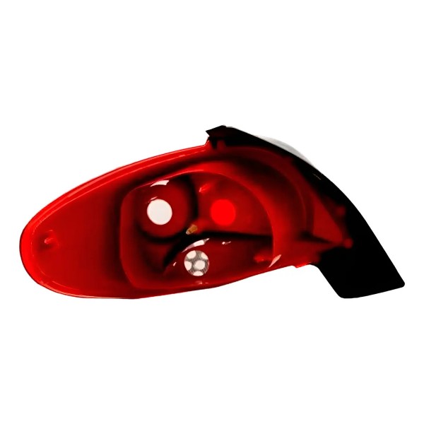 Par Lanterna Traseira Peugeot 207 11 2012 Vermelha Ré Branc Ambos Lados Vermelho