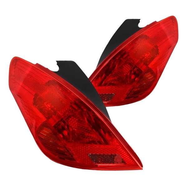 Par Lanterna Traseira Peugeot 308 2011 A 2015 Hatch Ambos Lados Vermelho