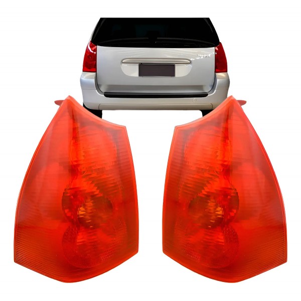 Jogo Sinaleira Traseira Peugeot 307 Sw 2002 2003 2004 05 200 Ambos Lados Vermelho