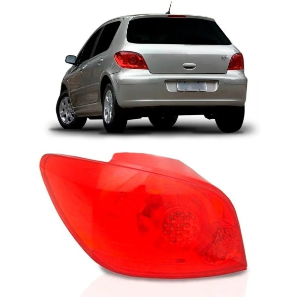 Lanterna Traseira Peugeot 307 2007 08 09 10 11 2012 Hatch