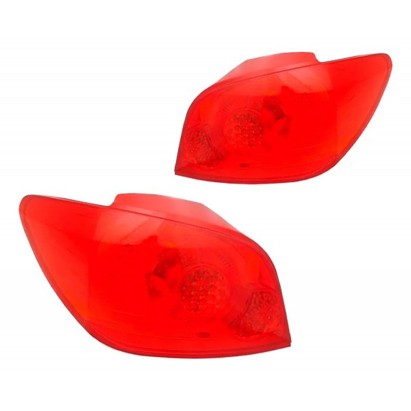 Par Lanterna Traseira Para Peugeot 307 07 08 A 11 12 Hatch Ambos Lados Vermelho