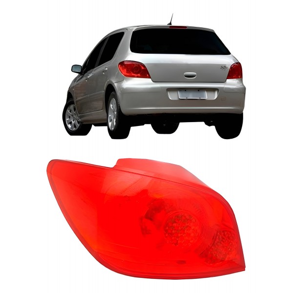 Lanterna Traseira Para Peugeot 307 2007 08 09 10 11 12 Hatch