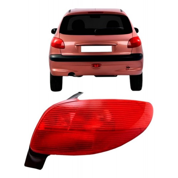 Lanterna Traseira Para Peugeot 206 1998 A 02 Modelo Original
