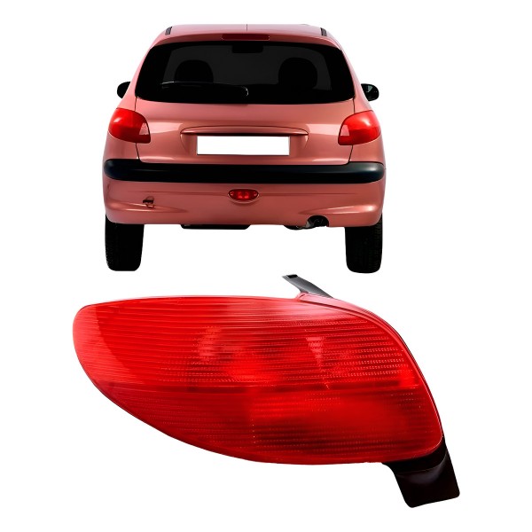 Lanterna Traseira Peugeot 206 1998 A 2002 Modelo Original