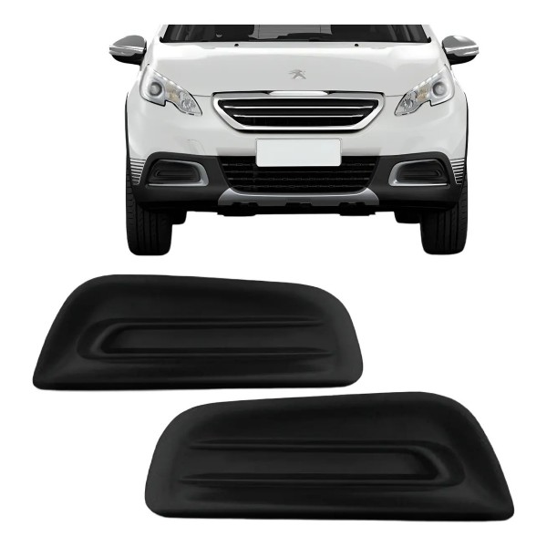 Tela Moldura Milha Parachoque Peugeot 2008 Sem Furo 2015