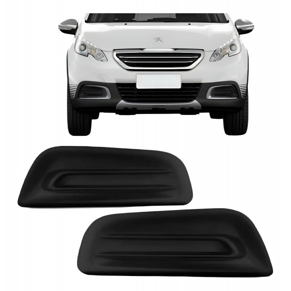 Tela Moldura Milha Parachoque Peugeot 2008 Sem Furo 2015