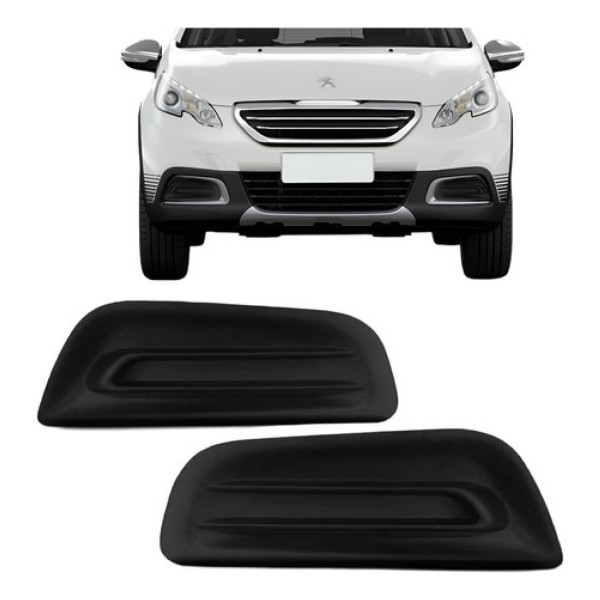 Tela Moldura Milha Parachoque Peugeot 2008 Sem Furo 2015