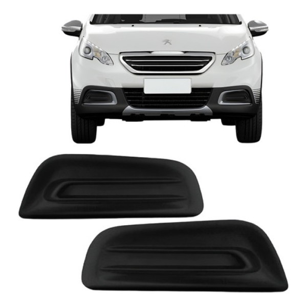 Tela Moldura Milha Parachoque Peugeot 2008 Sem Furo 2015