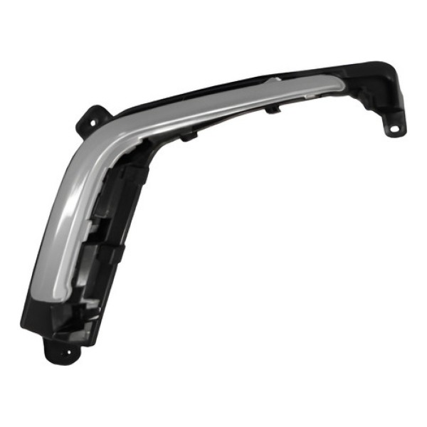 Par Grade Moldura Milha Peugeot 308 12 2013 2014 Com Friso. Preto