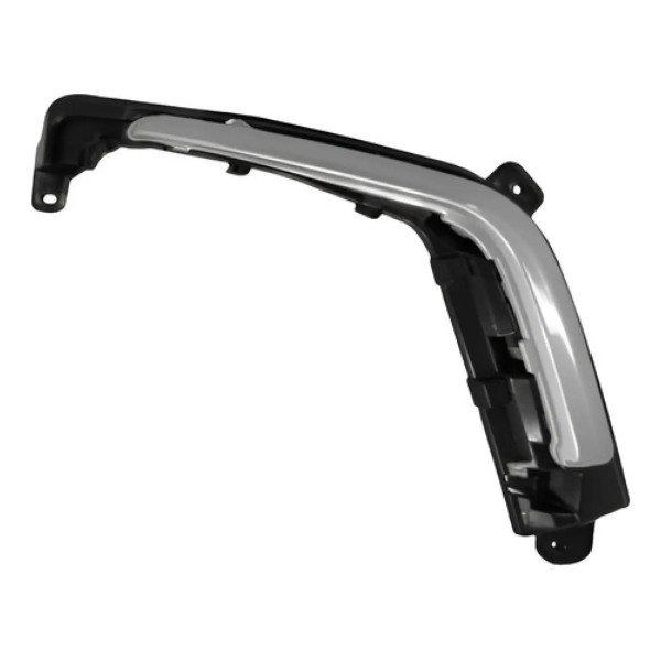 Par Grade Moldura Milha Peugeot 308 12 2013 2014 Com Friso. Preto