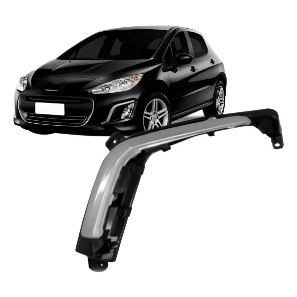 Grade Moldura Milha Peugeot 308 2012 2013 2014 Com Friso