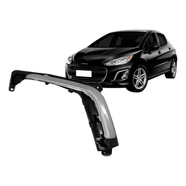 Grade Moldura Milha Para Peugeot 308 12 2013 2014 Com Friso