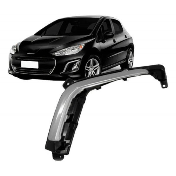 Grade Moldura Milha Para Peugeot 308 12 2013 2014 Com Friso