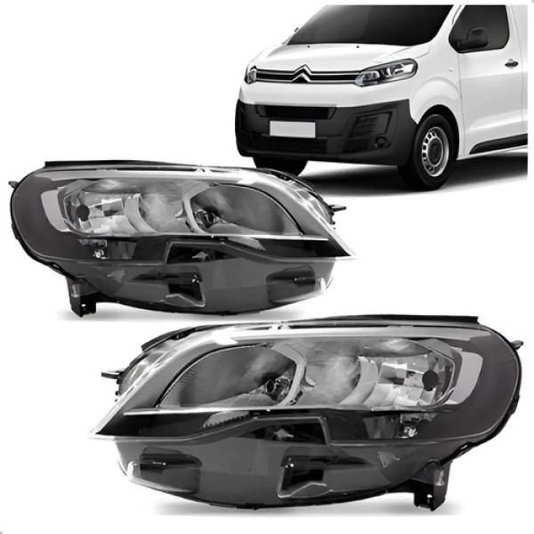 Par Farol Dianteira Expert 2018 A 2024 Elétrico Com Motor