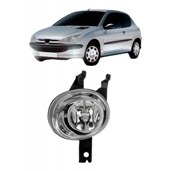 Farol Milha Auxiliar Para Peugeot 206 2004 A 2009 Bocão