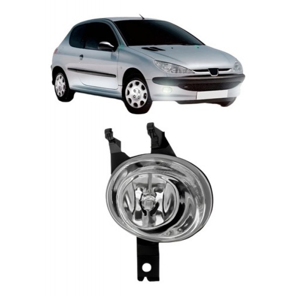 Farol Milha Auxiliar Para Peugeot 206 2004 A 2009 Bocão
