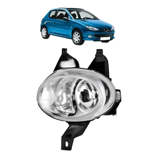 Farol Milha Auxiliar Para Peugeot 206 98 99 2000 01 02 2003