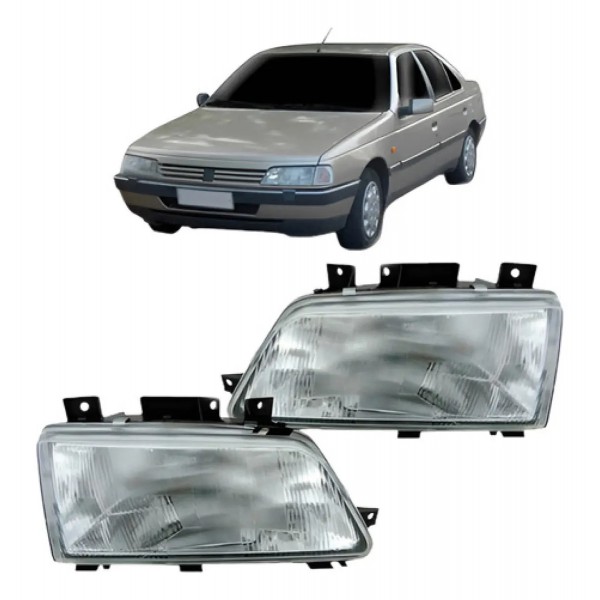 Par Farol Para Peugeot 405 1994 1995 1996 1997 Foco Simples