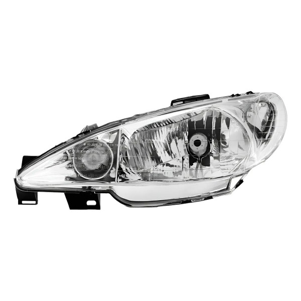 Farol Para Peugeot 206 - 2005 A 08 Foco Simples Serve Antigo