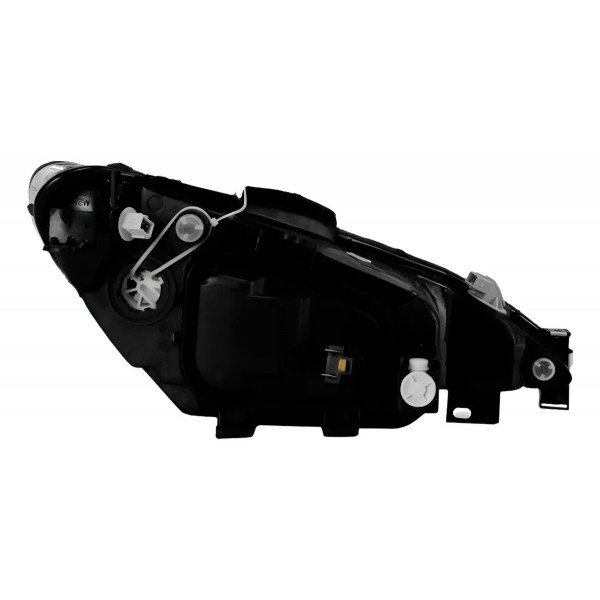 Farol Peugeot 206 2003/ Cromado Lente Lisa Foco Simples